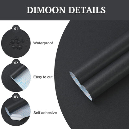 Dimoon 17.7''x118'' Peel and Stick Wallpaper White Contact Paper for New Environmentally Friendly Materials Thickening Upgrade Embossed Renter Friendly Wall Paper Modern Vinyl Wrap Countertop Bedroom