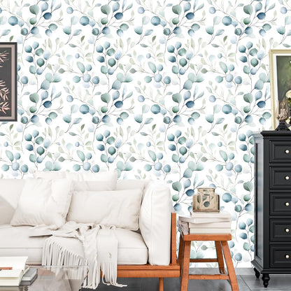 Danodoi Yellow Floral Wallpaper Peel and Stick Vinyl Wallpaper Stick and Peel Colorful Contact Paper for Cabinets Waterproof Self Adhesive Wall Paper for Kitchen Countertop Wall 17.5" x 118"