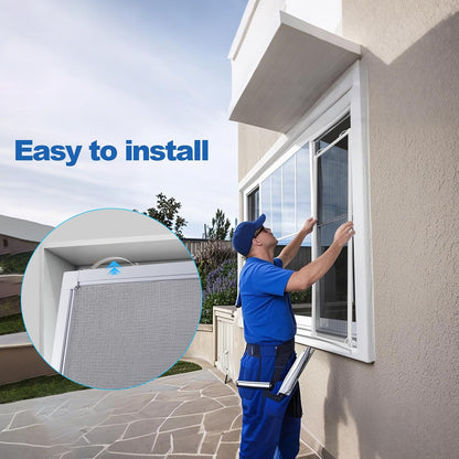Window Screen Frame Kit 48inX48in Fiberglass Window Screen Replacement Kit Includes Full Set of Tools Suitable for Windows，Framed Mesh Replacement Window Screens, Home, Patio