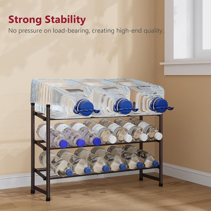 Tajsoon Expandable Shoe Rack for Closet 3 Tier, 28“-41“Adjustable & Stackable Shoe Shelf Storage, Metal Shoe Rack Organizer for Front Door Entrance, Closet, Garage, Entryway, Black