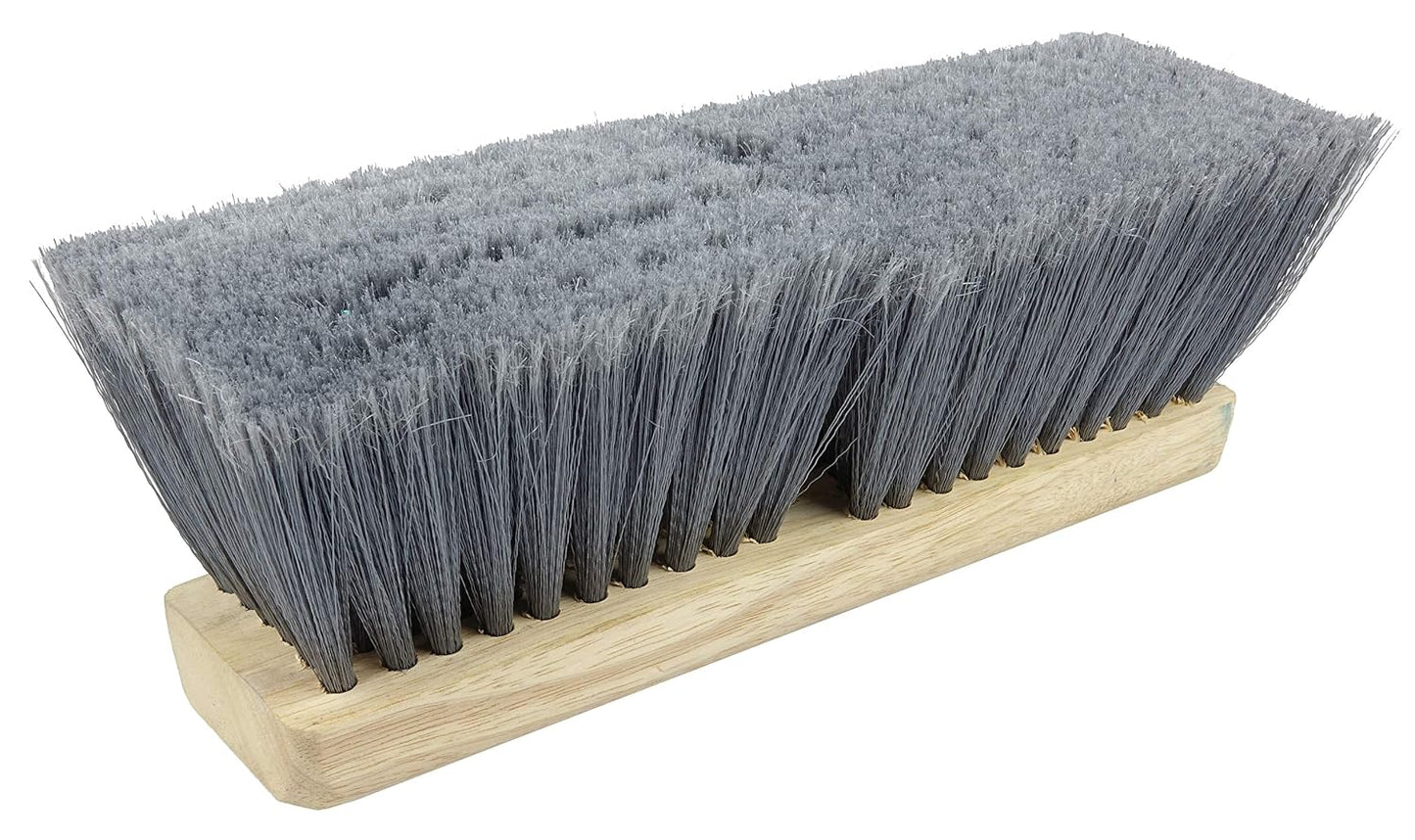 Weiler 42042 24" Fine Sweep Floor Brush, Flagged Silver Polystyrene Fill, Natural