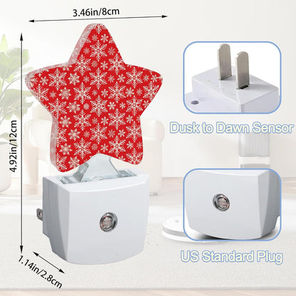 Lavender Butterfly Nightlight,Summer Flowers Star Night Lights Plug into Wall Decorations for Bedroom Bathroom,Dusk to Dawn Sensor Kitchen Hallway Stairs Energy Efficient Desk Lamp