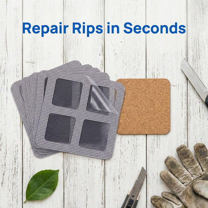 POPETPOP Window Screen Patches Self-Adhesive Screen Repair Net 3.93 X 3.93 X 0.03 in Adhesive Patch for Window Door Tent Mesh Pool Screens Rv Screens 21-Pack