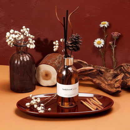 Clesh Reed Diffuser Set, 6.7 oz Eucalyptus Scented Diffuser with Sticks, Home Fragrance Reed Diffuser for Bathroom Shelf Decor