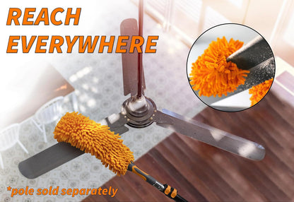 5-24 ft Long Telescoping Extension Pole // Multi-Purpose Extendable Pole with Universal Twist-on Metal Tip // Lightweight and Sturdy // Best Telescopic Pole for Painting, Dusting and Window Cleaning
