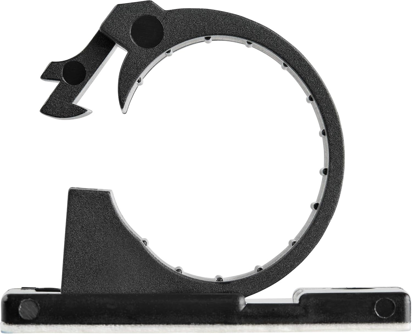 StarTech 100 Adhesive Cable Management Clips, Black, TAA, Sticky (CBMCC2) | Nylon Self Adhesive Clamp UL/94V-2 Fire Rated, Network/Ethernet/Office Desk/Computer Cord Organizer, Wire Holders