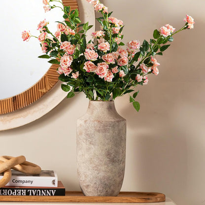 Ceramic Vase Set of 3, Modern Decorative Vases for Home Decor, Small Flower Pottery Vase Sets, Boho Farmhouse Rustic Vases for Living Room, Kitchen, Bedroom, Bathroom, Shelf, Table