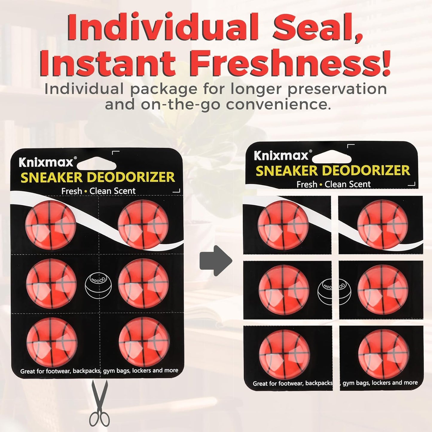 Knixmax Shoe Deodorizer Balls 12 Packs