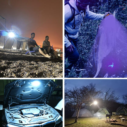 4000LM Flashlight Portable LED Camping Lantern Light 30W with Digital Display and Magnet , IPX5 Waterproof Tent Lights Light for Parents Christmas Gift
