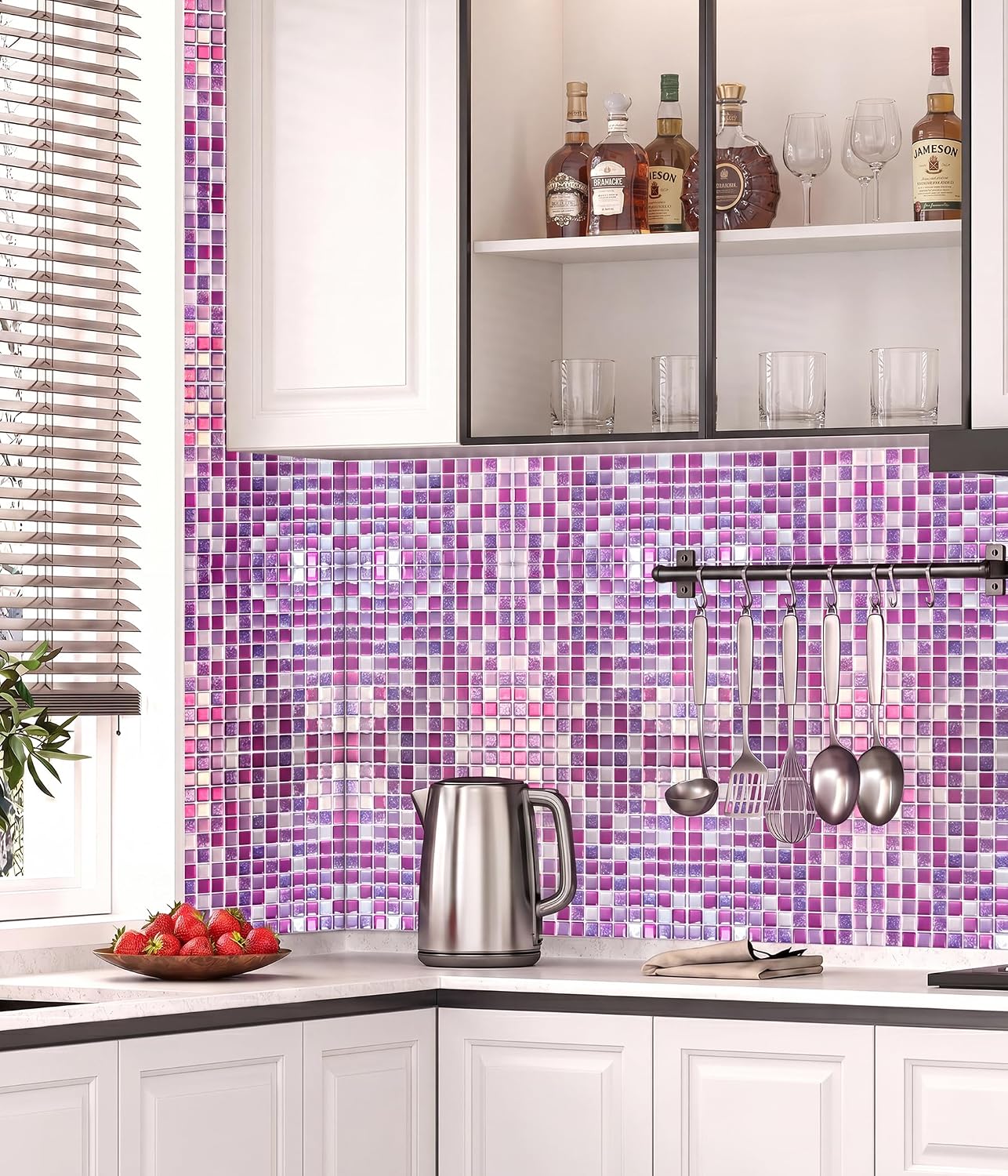 Yoillione Peel and Stick Backsplash for Kitchen: Self Adhesive Wall Tiles for Bathroom - Vinyl Thick Back Splash Tile (10, Light Coffee)