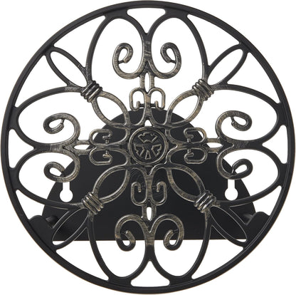 Liberty Garden Products 670 Wall Mounted Decorative Hose Butler, Holds 125-Feet of , Black