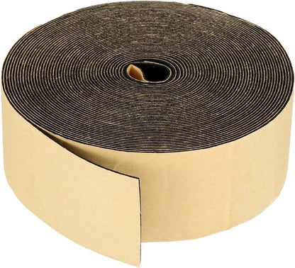 PATIKIL Foam Insulation Tape, 1-1/2" W x 1/8" t x 32.8FT Self Adhesive Weather Stripping Door Seal Strip for Door Window Air Conditioning, Black - Colors A