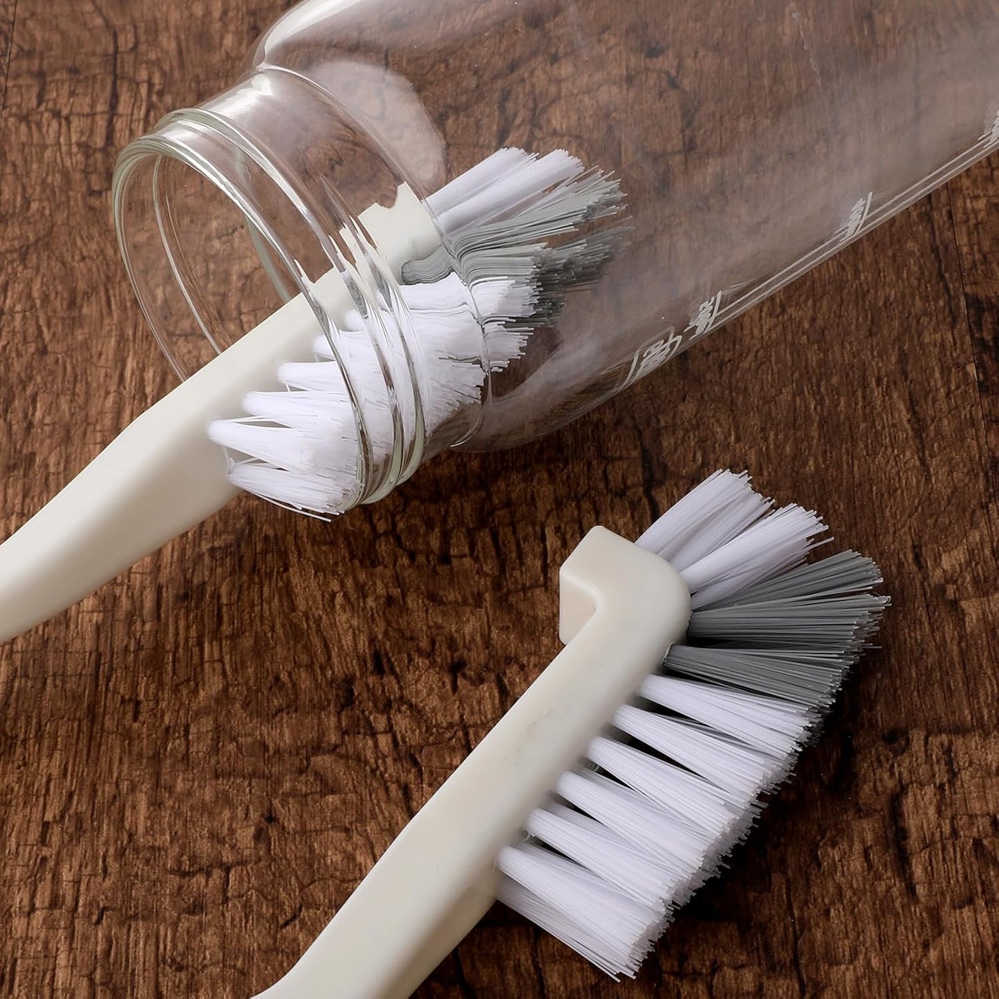 Kitchen Scrub Brush, Angle Cleaning Brush Right Angle Scrub Brushes Cleaning Dish Scrub Brushes for Sink Household Dish Edge Corners Small Space Crevice Cleaning with Stiff Bristles