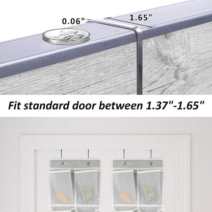 GOMAJI 2PK 12 Large Pockets Over Door Hanging Shoe Organizer