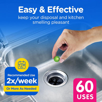 COMPAC HOME Plink Garbage Disposal Cleaner and Deodorizer, Air Fresheners for Garbage Disposal, Lemon Scent, Home Cleaning Products for Kitchen Sink and Clogged Drains, 20 Count (Pack of 1)