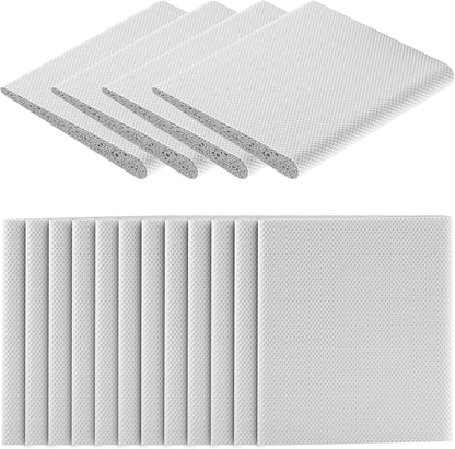 4 Pcs Door Corner Seals, Exterior Door Jamb Frame Seal, Self-Adhesive Wedge Draft Stoppers Foam Pads for Weather Stripping Noise Isolating (White)