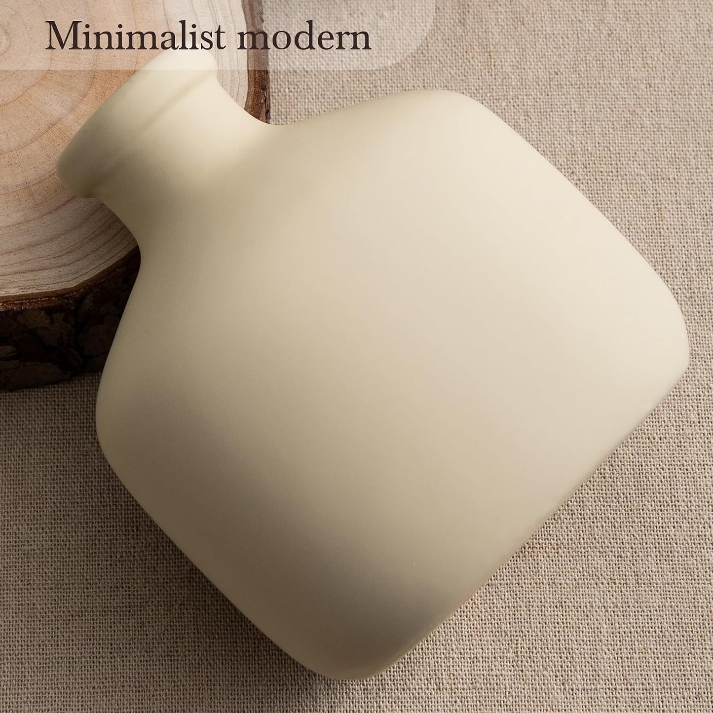 Bud Vase - Flower Vase Set - Decorative Vases - Ceramic Small Vase Set of 3 for Centerpieces - Ice Creak for Decor - Modern Decoration Vases for Home Farmhouse Table Office, Mini Vase by Lyeec