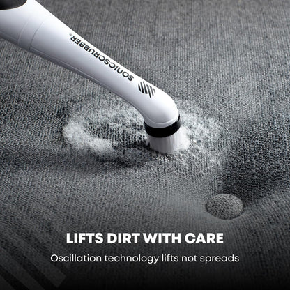 SonicScrubber Household Cleaning Brush Power Scrubber - Electric Spin Scrubber Brush for Home, Kitchen & Bathroom - Grout Cleaner & Removes Mould (Washing-Up System Spin Brush)