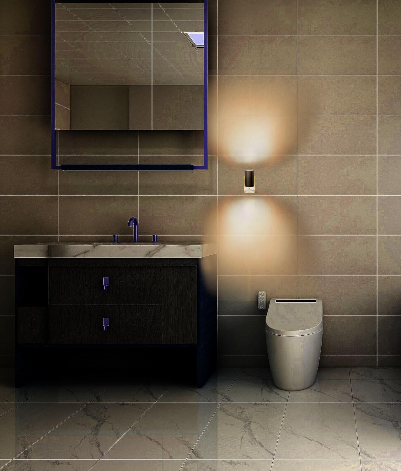 GEPLAD 4-Pack Motion Sensor Night Light, Plug into Wall Dusk to Dawn LED Nightlight, Auto On/Off, 3000K Soft White 100 Lumens, Rotatable Plug-in Design for Hallway, Staircase, Bathroom, Corridor