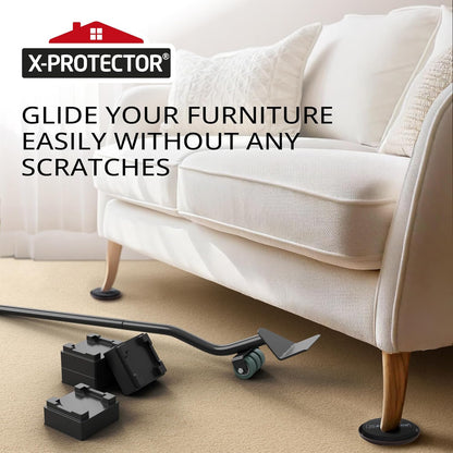Chair Sliders X-PROTECTOR – Furniture Sliders 40 pcs Carpet Sliders 1” – The Best Furniture Moving Pads – Premium Chair Leg Floor Protectors – Slide Effortlessly with Chair Pads & Protect Your Floor!