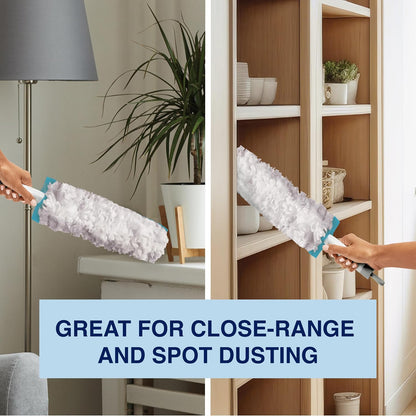 Bona High Performance Dusting System - 1 Extendable Handle, 3 Disposable Dusters, 1 Reusable Duster, & 1 Storage Bag - Extendable Dusting Kit