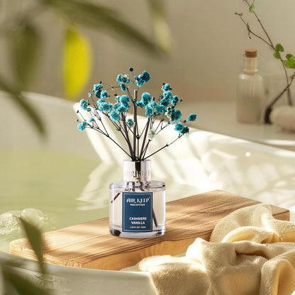 Airkeep Reed Diffuser Set,3.38 fl oz (100 ml) - Clean Linen Oil Diffusers with 8 Reed Sticks,Home Fragrance Reed Diffuser for Bathroom Shelf Decor