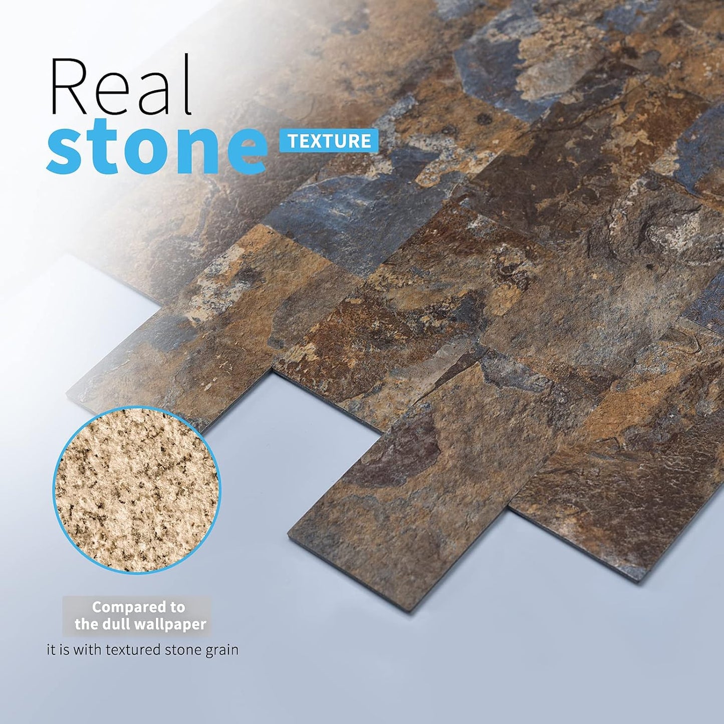 Art3d 10-Pack Peel and Stick Wall Tile for Backsplash, Stick on Stone Tile for Kitchen Bathroom Fireplace Vanitity in Stone Beige