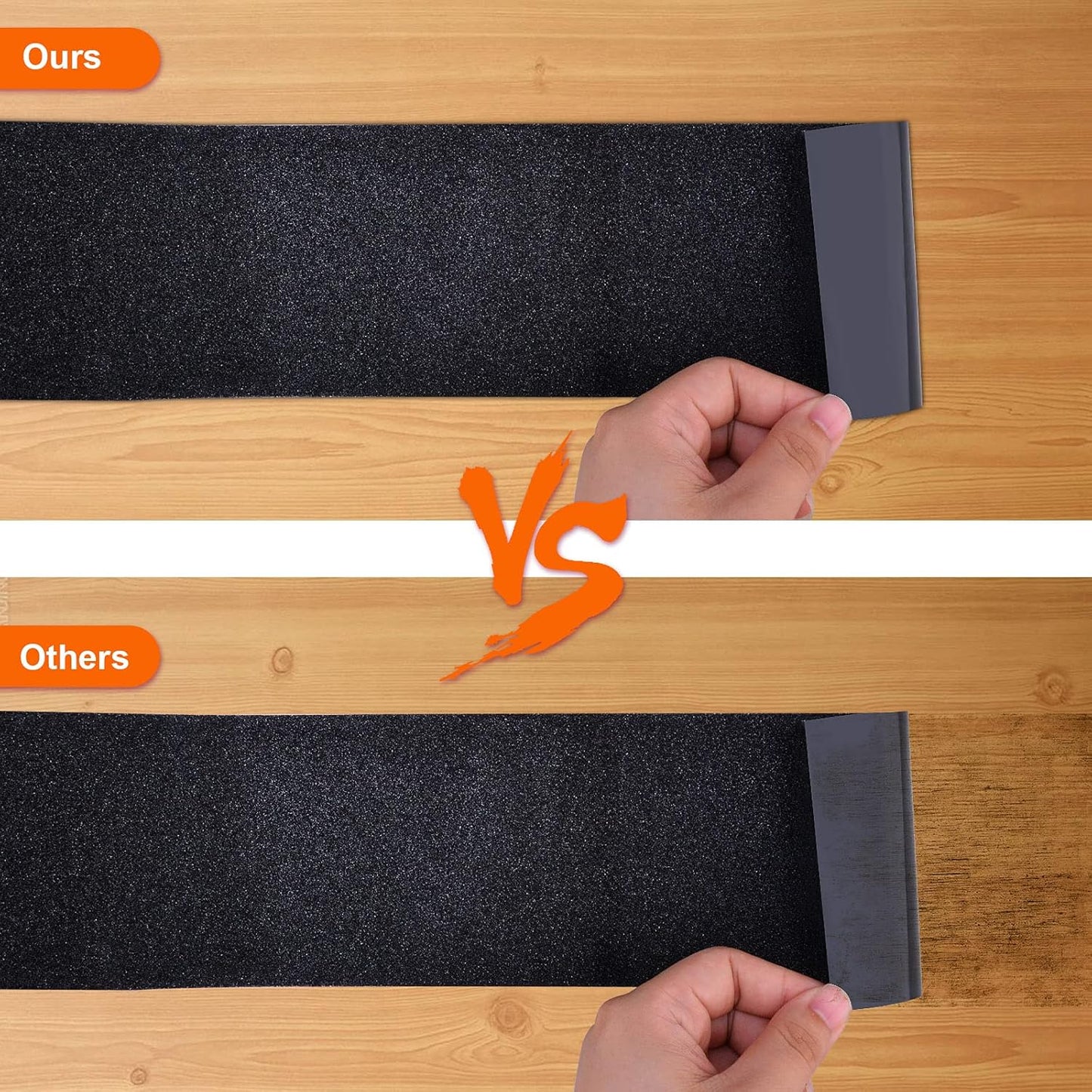 Qingluan Grip Tape, Heavy Duty Anti Slip Tape for Stairs Outdoor/Indoor Waterproof 4" x 33 ft, Safety Non-Slip Roll for Stair Step Traction Treads Stair Non Slip Strips Grey