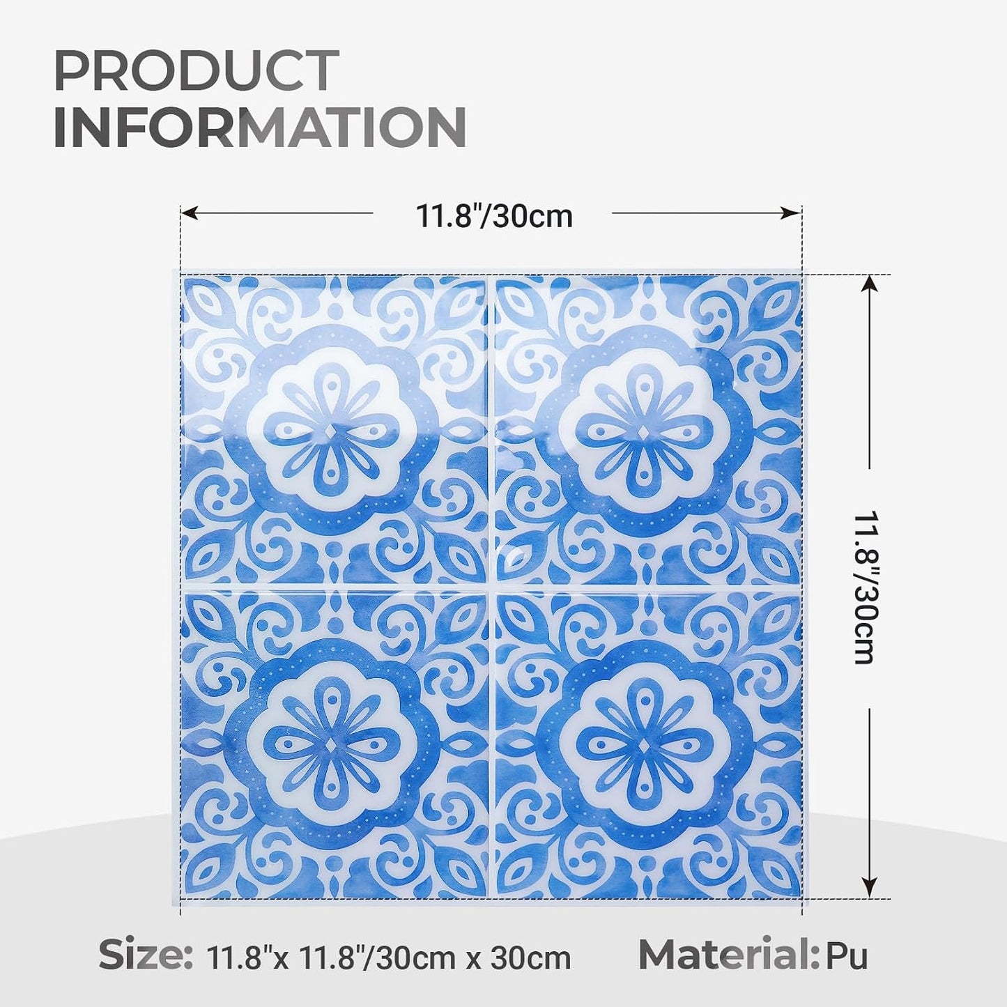5 Sheets Peel and Stick Backsplash, Self Adhesive Wall Tiles, 3D Adhesive Tile Backsplash, 12"x12"Premium Self Adhesive Wall Tiles Peel and Stickfor Kitchen, Bathroom, RV(Spring Moss)