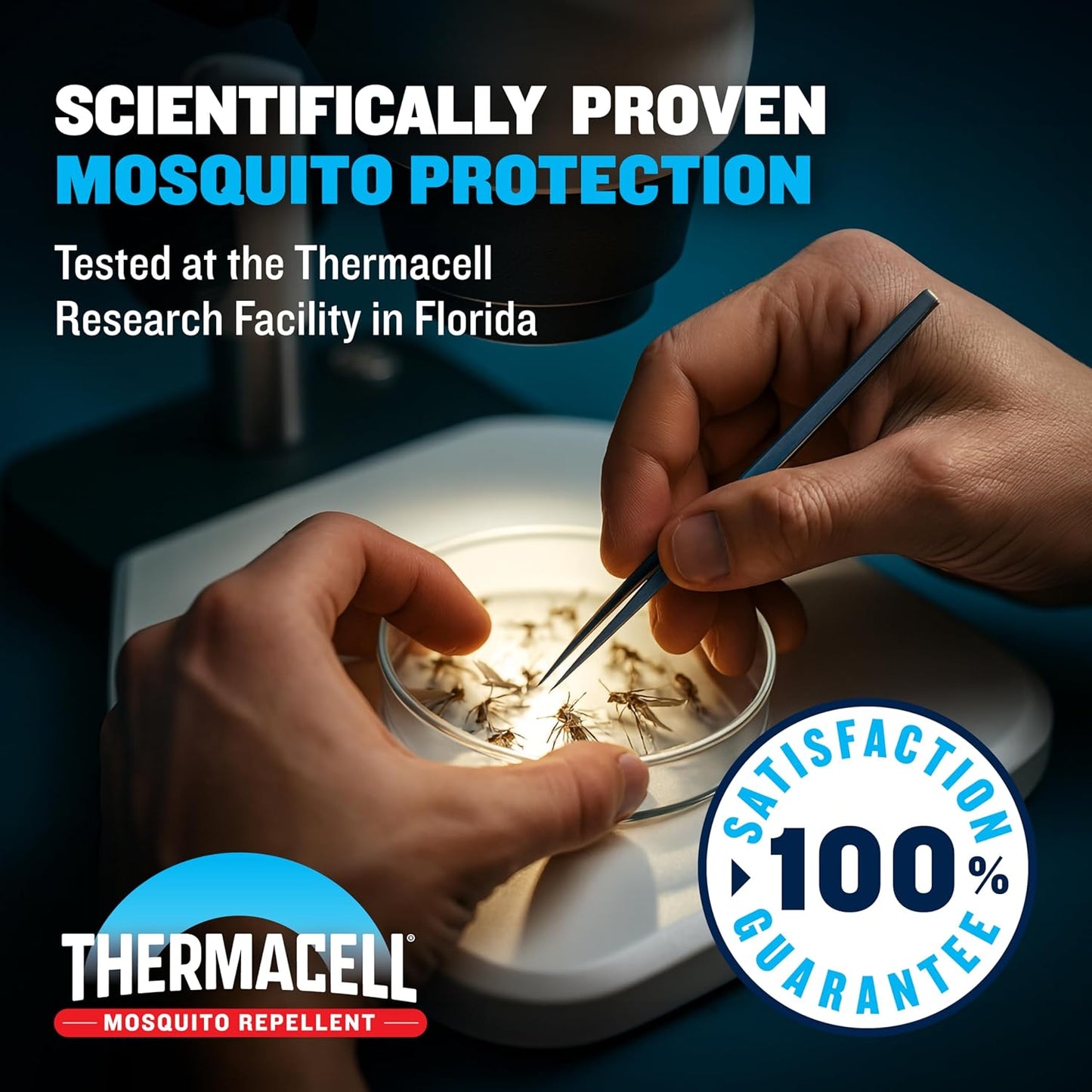 Thermacell Mosquito Portable Repeller; Includes 12-Hour Refill; 15 Foot Zone of Protection; Highly Effective Mosquito Repellent; Bug Spray Alternative; Scent Free