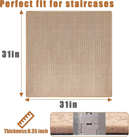 15Pcs Stair Treads for Wooden Steps With Self Adhesive, 8"x30" Non Slip Stair Runners-Peel & Stick Indoor Stair Carpet Runner, Resistant Runner for Kids, Elders and Pets, Black
