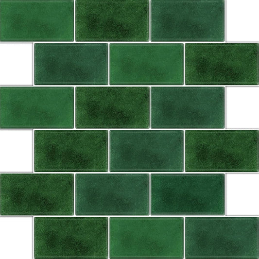 BSABSAQAA 10 Sheets Peel and Stick Backsplash for Kitchen 12"X12" Back Splash Adhesive Subway Wall Tile Sticker for Bathroom on Renter Friendlyn Marble