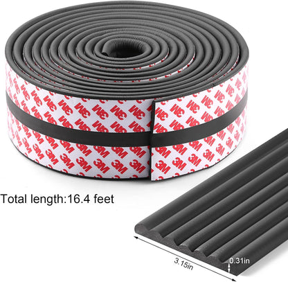 Baby Proofing Edge Corner Protector, 16.4 ft Edge Guards Padding with 3M Adhesive, Extra-Wide Soft Rubber Foam Padding, Furniture,Sharp Edge Safety Corner Edge Bumper Guard-Brown