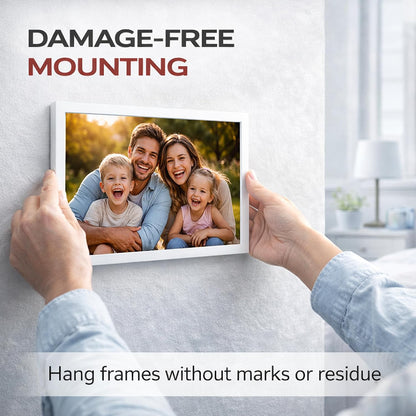DAMASA Double Sided Tape Heavy Duty – 1.18" x 9.85 Ft Nano Gel Mounting Tape, Removable & Reusable, No Residue, for Walls, Glass, Tile, Picture Frames, Carpet & LED Strips (Crystal Clear)