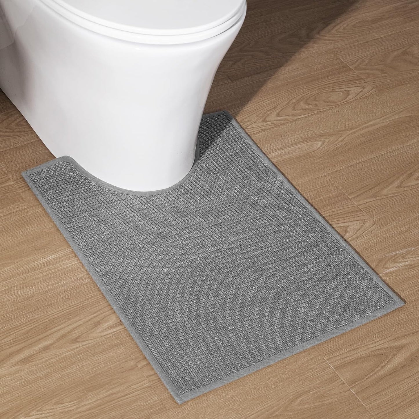 chakme Bathroom Rugs Mat 24x17, Ultra Thin Non Slip Bath Mat Small Quick Dry Absorbent Bath Mat for Bathroom Floor, (Dark Beige, 24"x17")