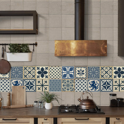 Peel and Stick Backsplash Tile Sticker for Kitchen and Bathroom Walls - 24 Removable 5.9"x5.9" Tiles, Waterproof
