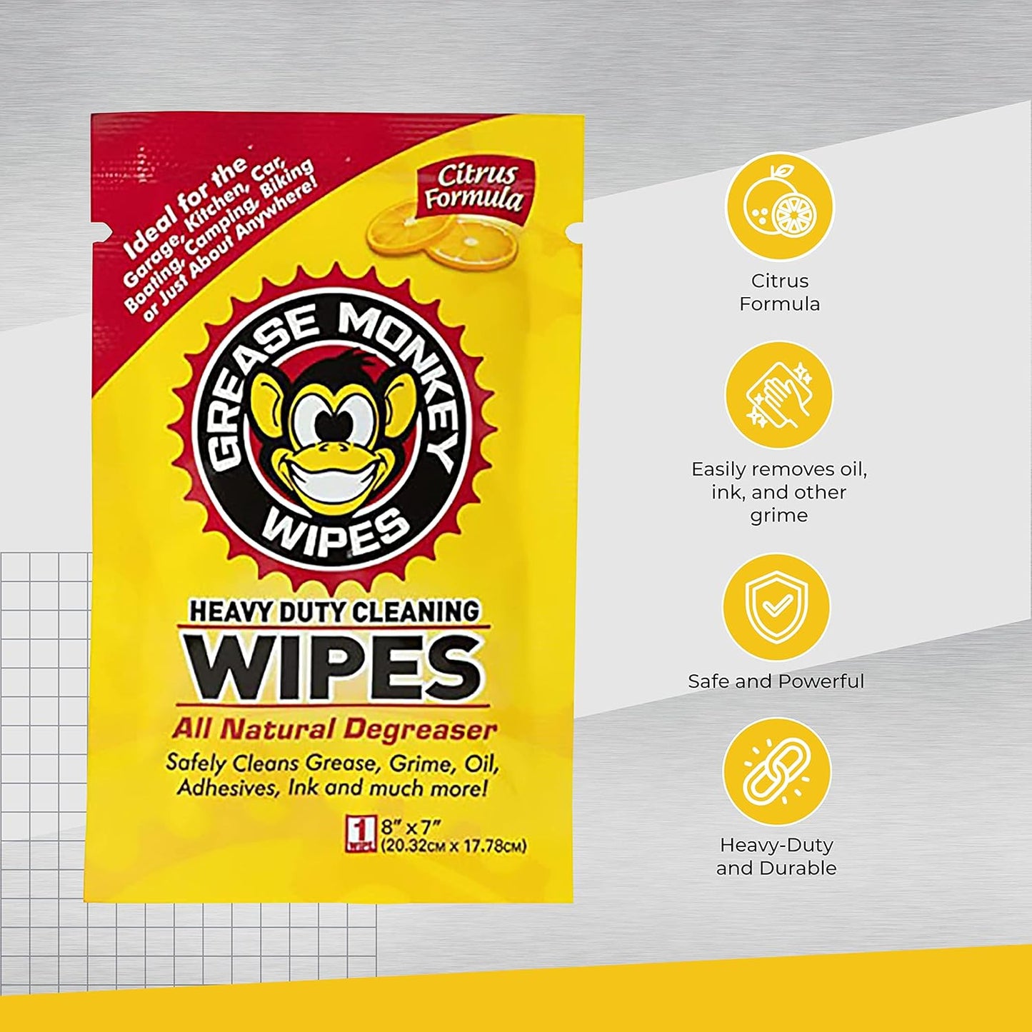 Individual Heavy Duty Cleaning Wipes, 24-Count
