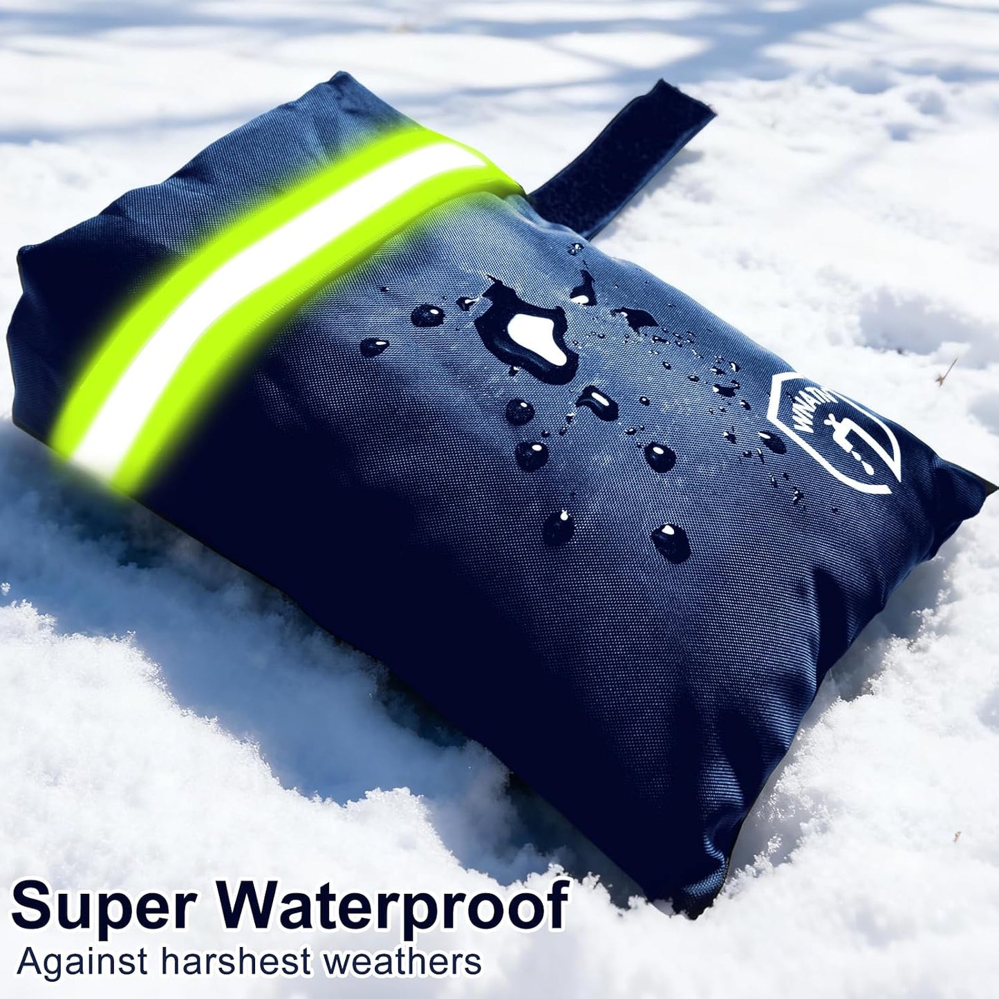Outdoor Faucet Cover for Winter Freeze Protection,7.8" H x 6.2" W,Spigot Covers Winter Insulated,Faucet Cover Socks for Winter,Thickened AntiFrozen Waterproof Hose Bib Covers,Set of 2(Black)
