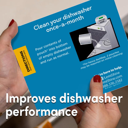 Lemi Shine Garbage Disposal Cleaner and Deodorizer Powered By Citric Acid | Foam Cleaner For Kitchen Garbage Disposal with a Natural, Fresh Lemon Scent (2 Count)