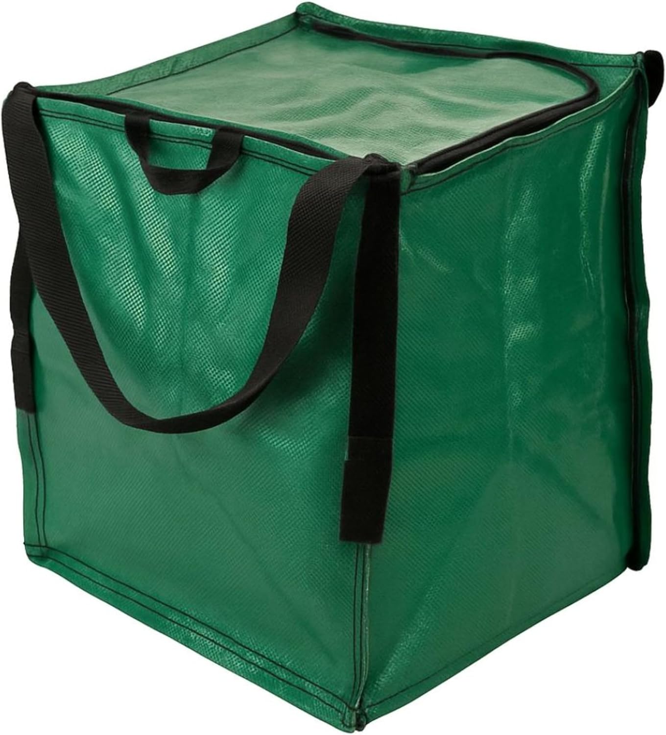 DURASACK XL 48-Gallon Zipper Top Heavy Duty Storage Tote Bags, Black | Rugged Woven Polypropylene Moving Bag, Reusable Self-Standing Design, Holds up to 500 Pounds