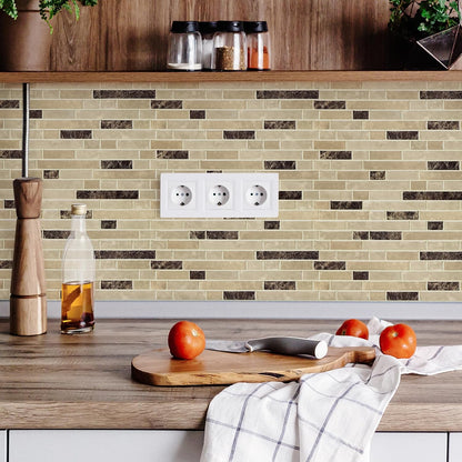 STICKGOO Peel and Stick Backsplash - 10 Sheets of 12”×12” - 3D Self Adhesive Peel and Stick Tile Backsplash for Kitchen & Bathroom