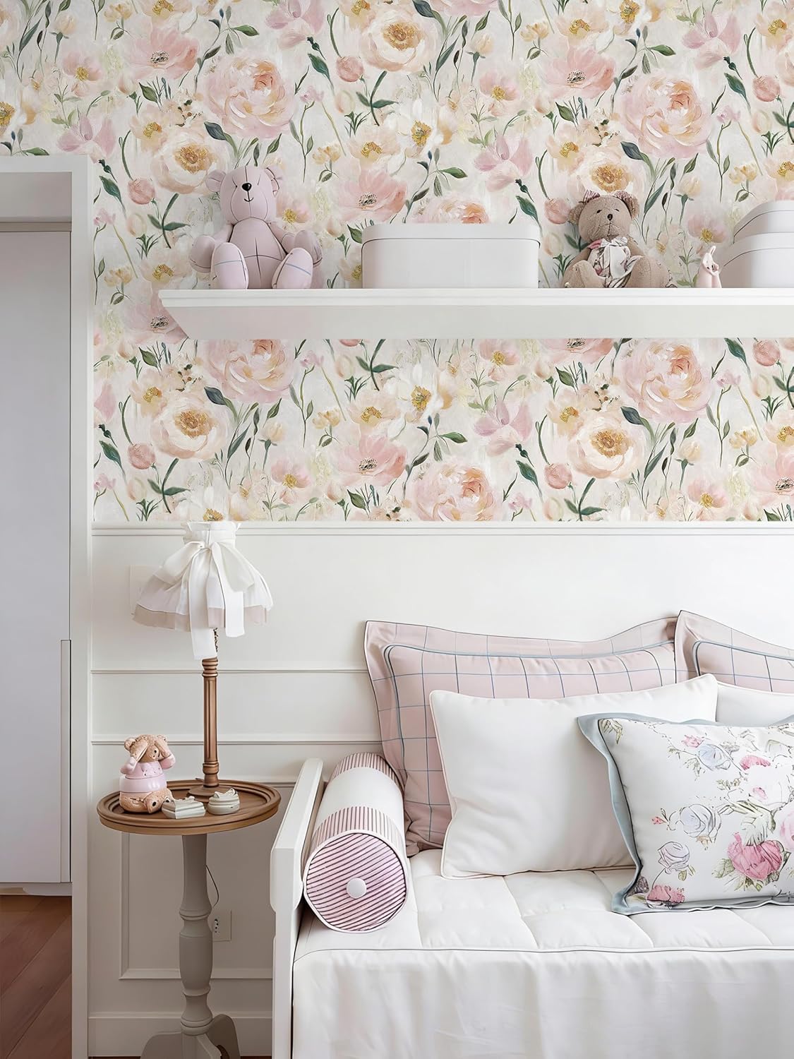Heroad Boho Peel and Stick Wallpaper Beige Renter Friendly Wall Paper Peel and Stick Modern Contact Paper Neutral Geometric Wallpaper for Bedroom Bathroom Cabinets Decor Vinyl Waterproof 17.3"x78.7"