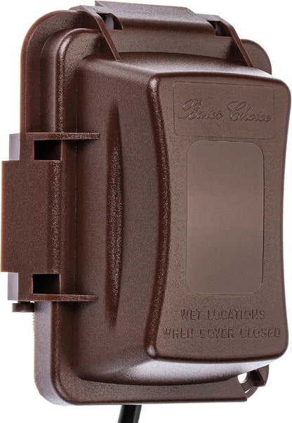 Bates- Weatherproof Electrical Outlet Cover, 1-Gang Outdoor Plug Cover | For Protection Against Rain Dust & Outdoor Use