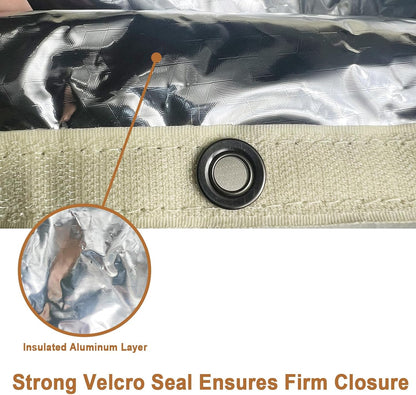 Backflow Preventer Insulation Cover,Pipe Insulation,Outdoor Pipe Covers For Winter Freeze Protection,Outdoor Faucet Covers For Winter Freeze Protection,Insulated Pipe Covers For Outside (30w*26h)