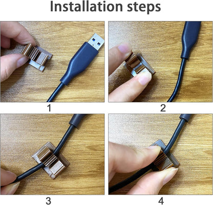 50 Brown Clips Viaky Self Adhesive Backed Nylon Wire Adjustable Cable Clips Adhesive Cable Management Drop Wire Holder