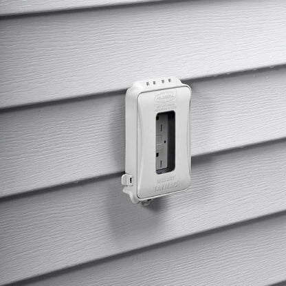 TAYMAC ML500W Single-Gang Mount 16-in-1 Flat Nonmetallic Weatherproof Vertical/Horizontal, 1-Pack, White