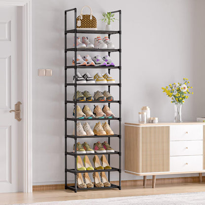 OYREL Sturdy Metal Organizer for Narrow Closets, Shoe Shelf Stand
