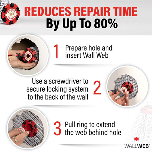 Innovative Drywall Repair Kit - 2 inches plus Hole Patch, Spackle Wall Repair, Drywall Patch Filler for Easy Wall Fixes - No Dry Wall or Tape needed