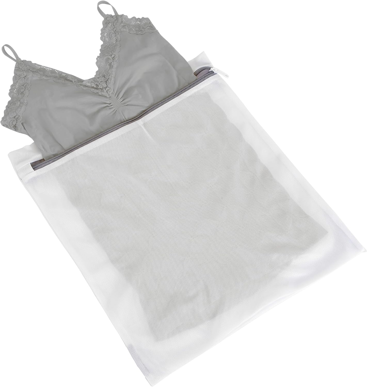 Laundry 360 Large Mesh Wash Bag | Laundry | Washing Machine | Zipper Closure | Prevents Pulling and Tearing | Clothes | Garments | Delicates | Socks | White