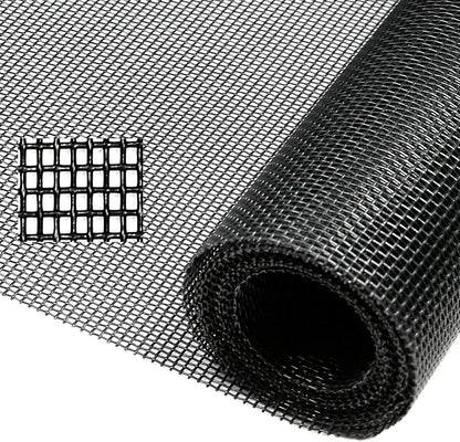 Tooltriz Pet Proof Window Screen Replacement, 48“ x 100" Upgraded Thicken Charcoal Fiberglass Mesh for Sliding Pet Screen Door Repair Kit - Screen Door Protector for Dogs Patio Screen mesh